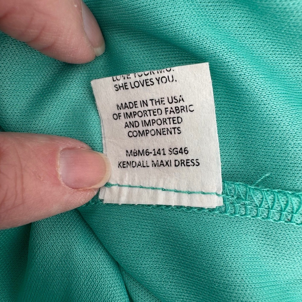 Show Me Your Mumu Midi Dress Womens Small Turquoise Mint V-Neck Sleeveless Lined - Picture 10 of 12